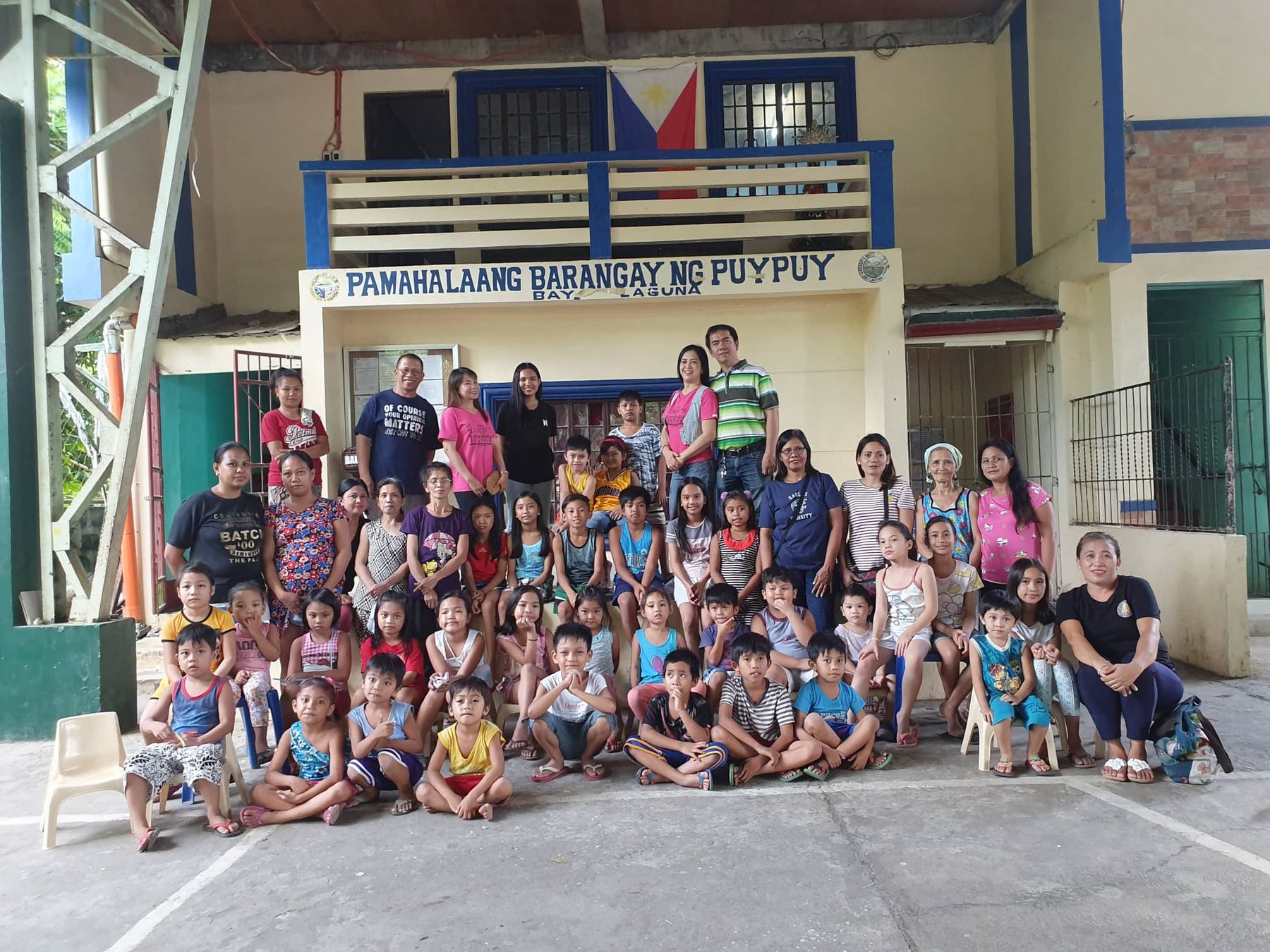 Group photo from outreach at Barangay Puypuy
